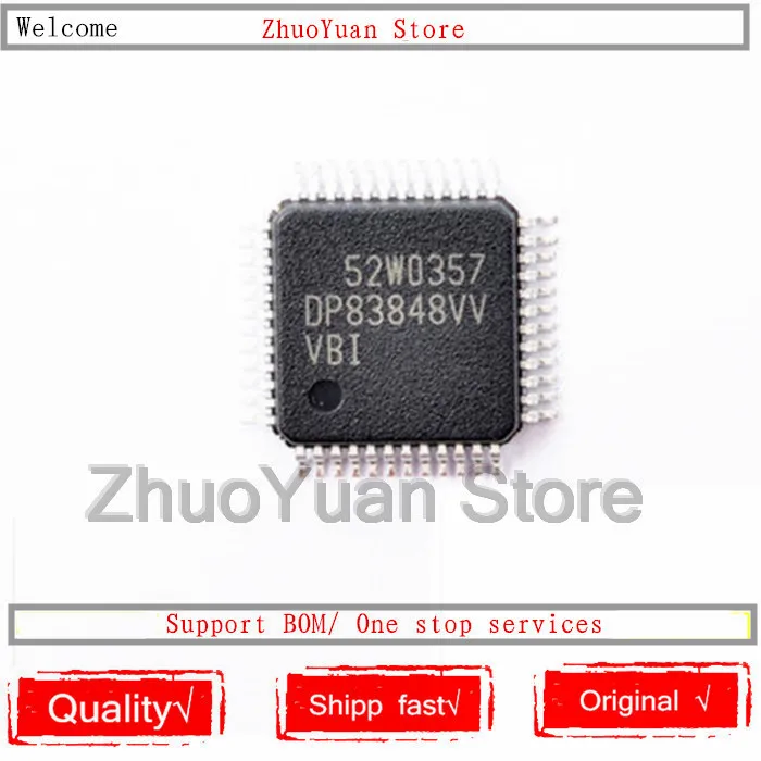1 шт./лот DP83848VV DP83848 DP83848IVVX DP83848CVV DP83848CVVX LQFP 48 IC chip новый