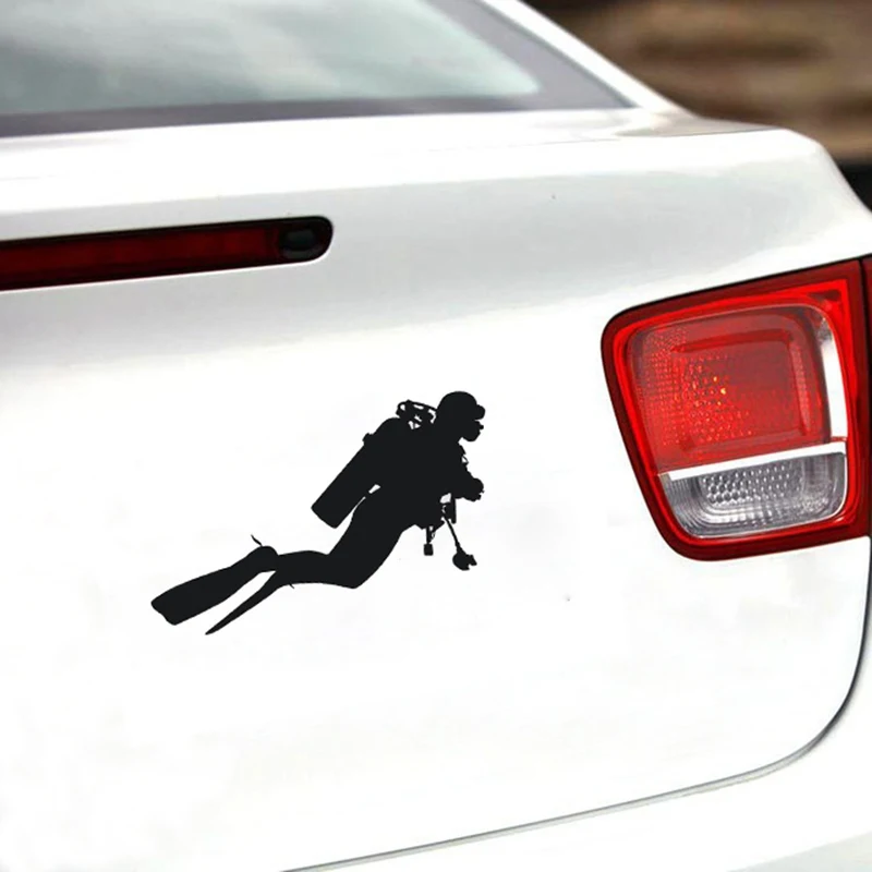 Окно Дайвинг виниловые наклейки черного цвета модные аксессуары бампера для