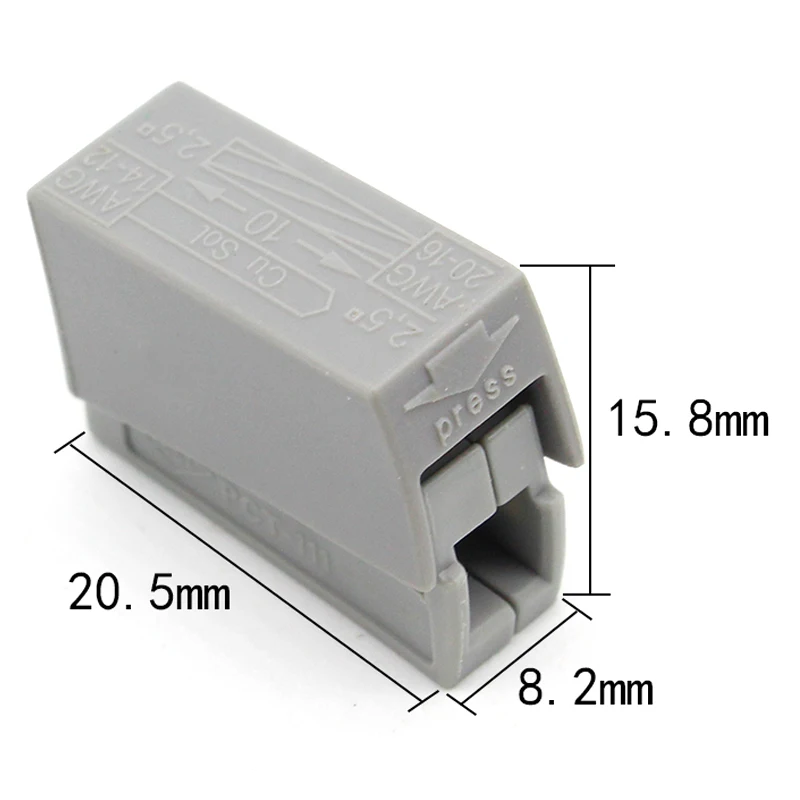 10 шт. одноконтактный соединитель для проводов Лампы|wire connections|single wire connectorlamp connector