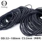 10 шт.лот резиновое кольцо NBR уплотнительное кольцо 2 мм OD5254555660626570758085909295100*2 мм уплотнительное кольцо уплотнительные кольца шайба