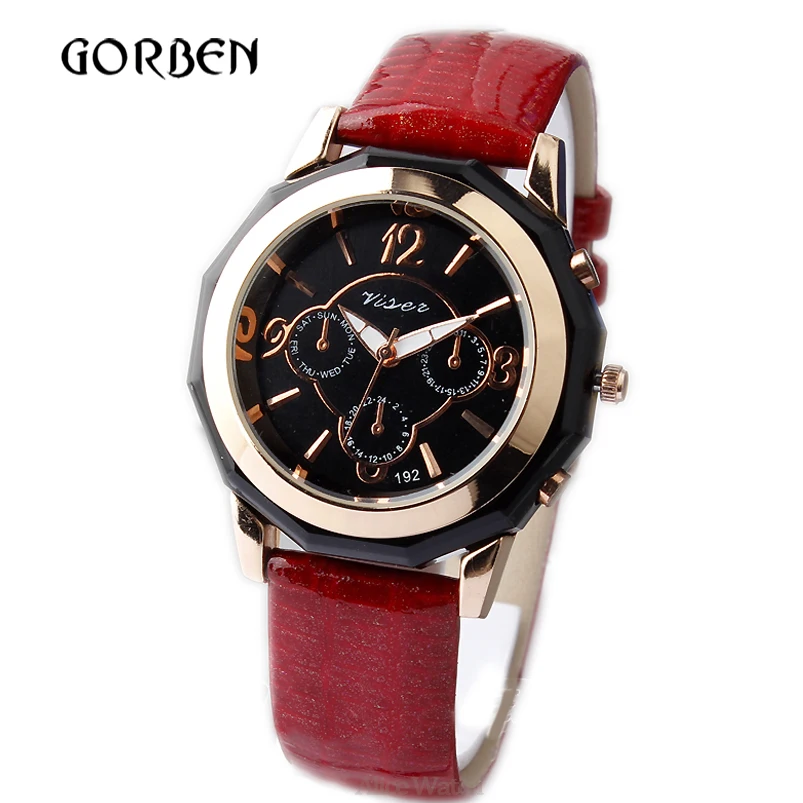 Креативный простой 2020 женские часы платье Женева кожа кварцевые Топ бренд