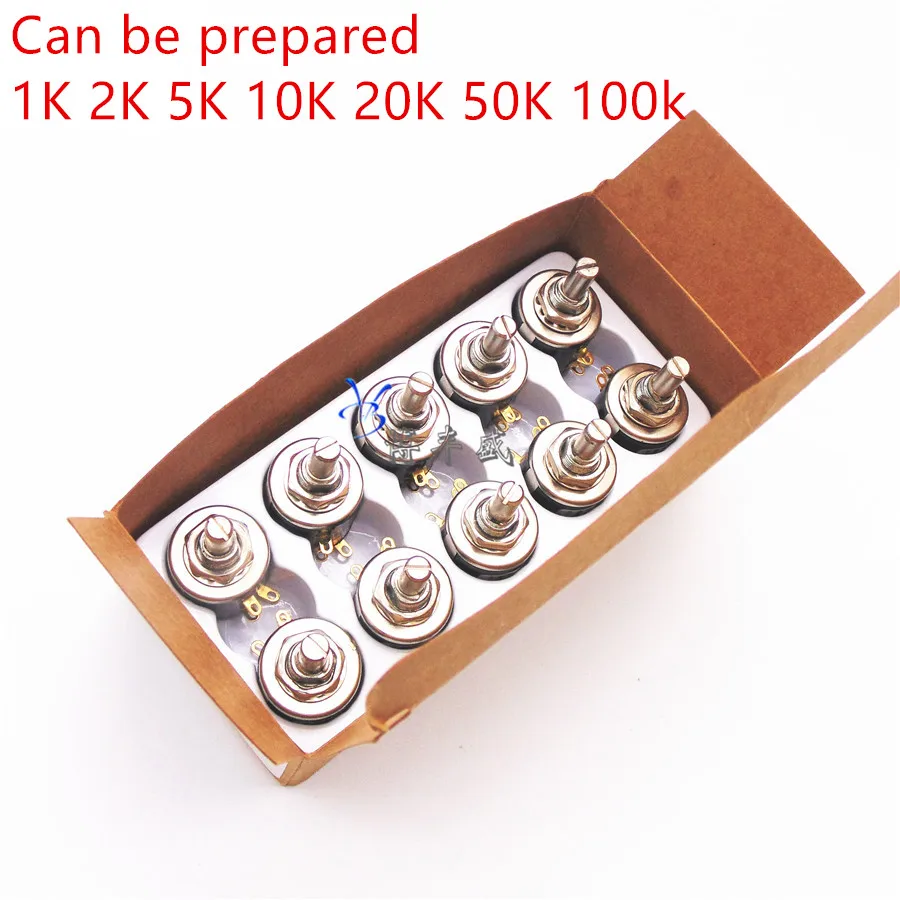 Бесплатная доставка 10 шт. потенциометр Microfire 534-1-1 10K 6 мм вал/Sunstar Запчасти для