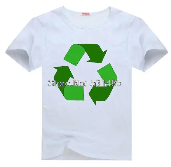 Recycle День Земли tee футболка для малыша Мальчик Девочка одежды верхней мультфильм