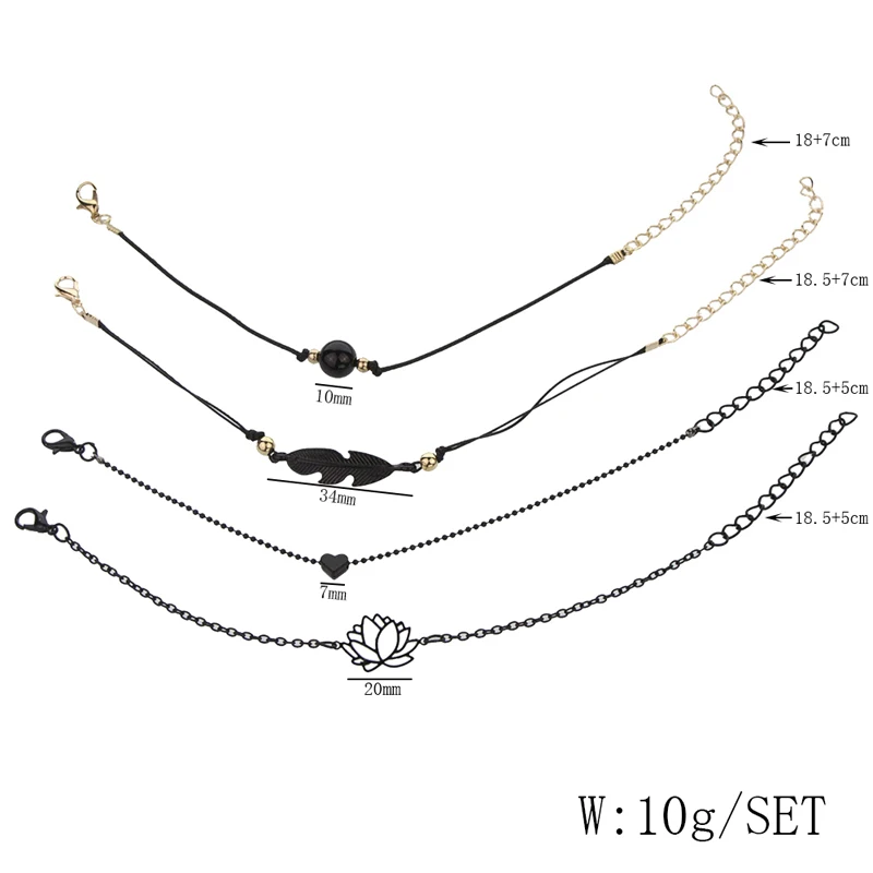 Женский браслет с сердечком модный металлический бусинами для вечеринок 2019 |