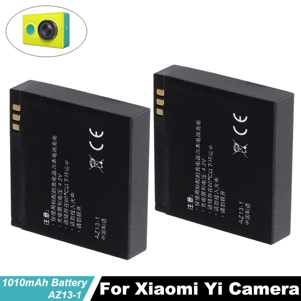 High Quality 3.7V 1010mAh Rechargeable Li-ion Battery for Xiaomi Yi XiaoYi Sports Action Camera DV Cam Replacement |