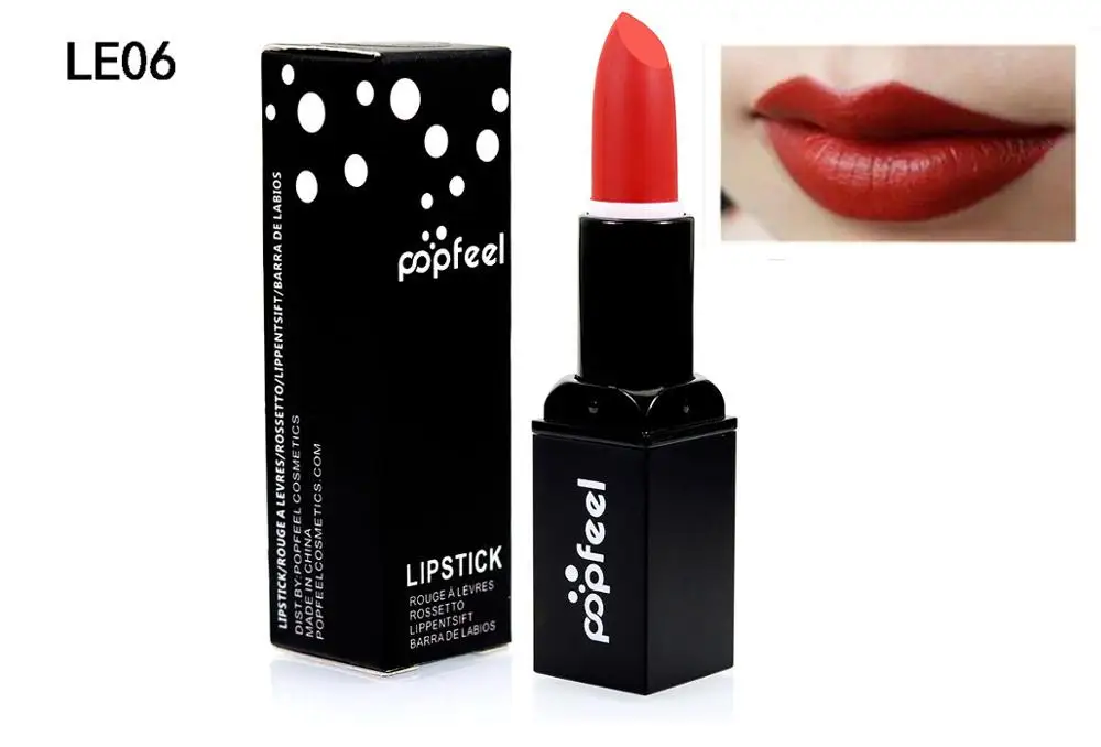 popfeel-L209-6 POPFEEL брендовая матовая помада-карандаш для женщин губ красота Косметика матовый блеск для губ бальзам Макияж Губная помада водостойкая Batom maquillaje - Цвет: popfeel-L209-6