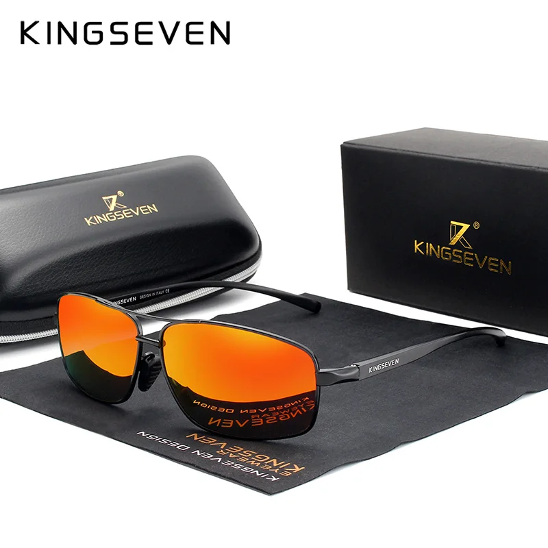 Мужские и женские солнцезащитные очки KINGSEVEN алюминиевые поляризационные с