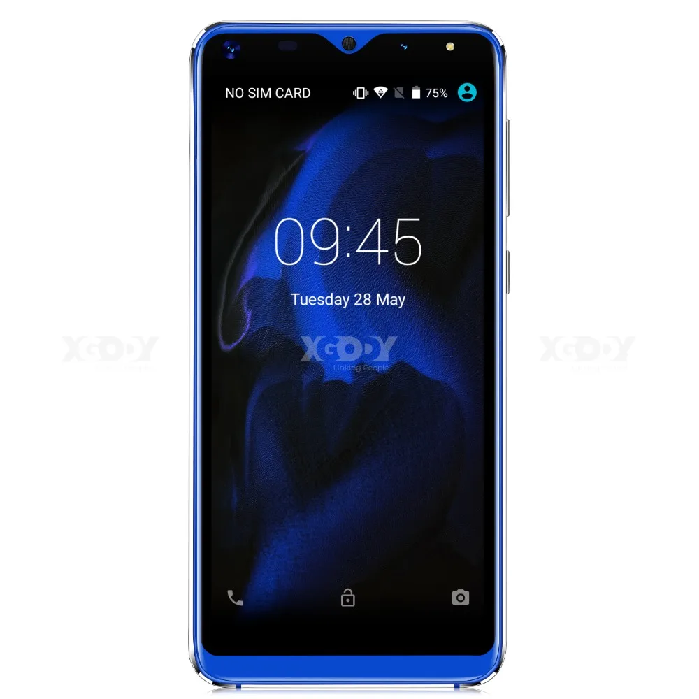 Xgody mate 20 мини мобильный телефон Android 9,0 2500 мАч мобильный телефон четырехъядерный 1 Гб+ 16 Гб 5,5 дюймов 18:9 экран Двойная камера 3g смартфон