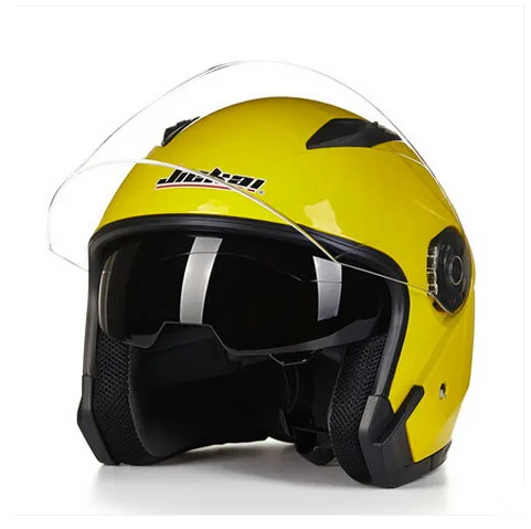

FASHION JIEKAI summer Half face motorcycle helmet JK512 dual lens half cover motorbike helmets Seasons made of ABS 10 Colors