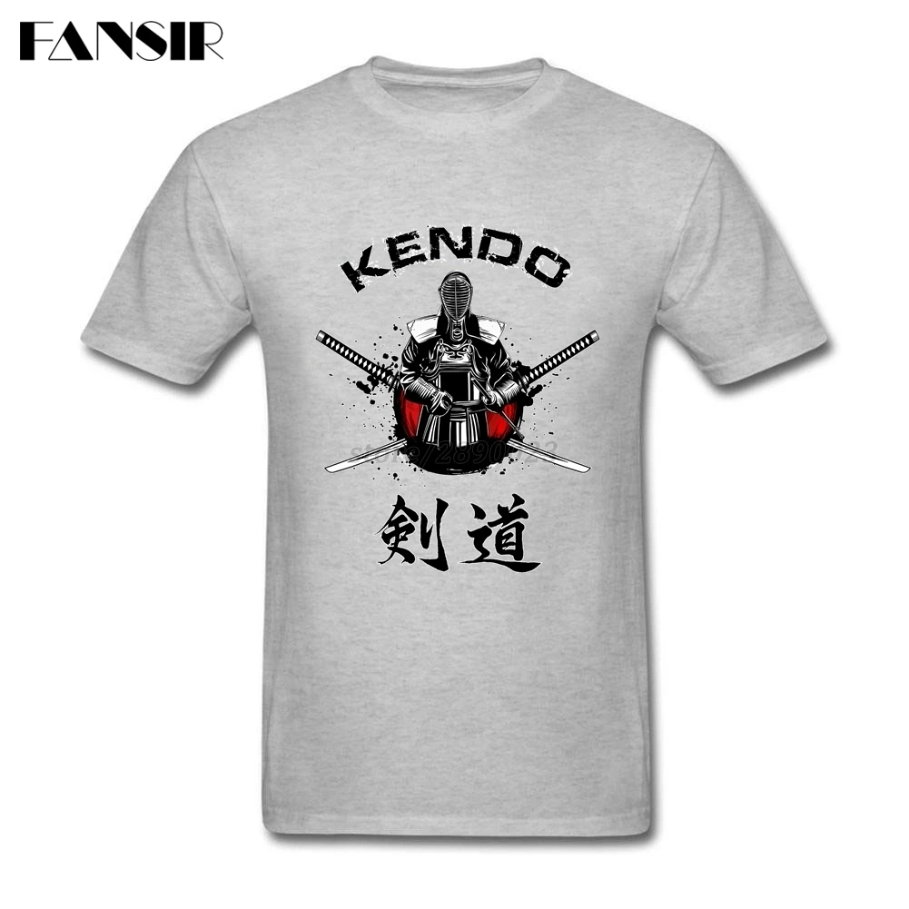 Футболка Kendo Warrior Мужская с коротким рукавом тенниска из хлопка майка большого