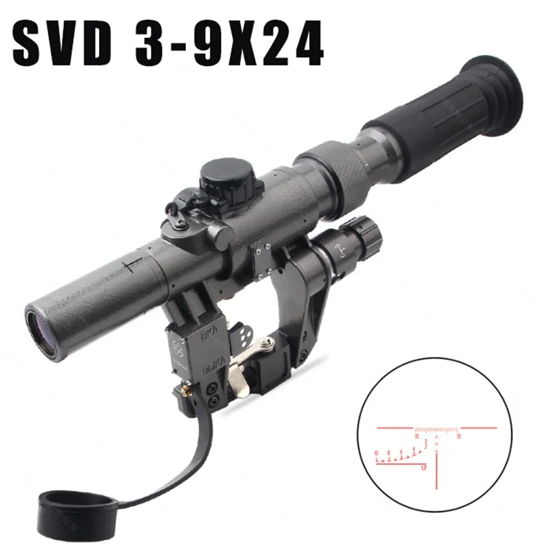 Dragunov SVD POS 3 9X24 FFP красный с подсветкой охотничий прицел стеклянная Сетка