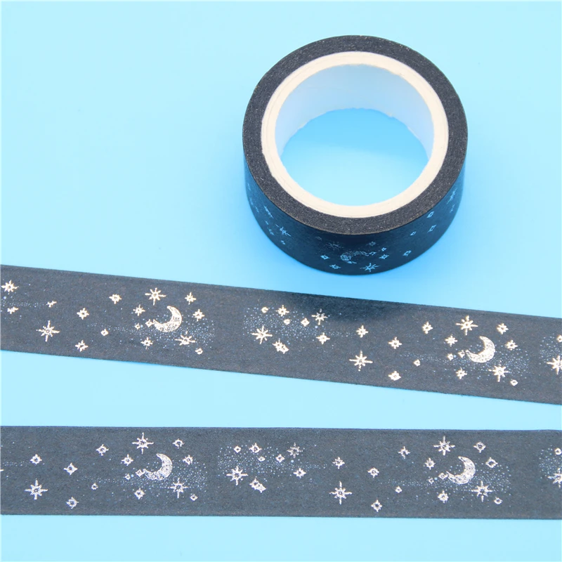 1 шт. бумажная Маскировочная лента Moon Stars Washi для скрапбукинга своими руками