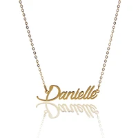 danielle name necklace women girl pendant custom gold nameplate charms stainless steel jewelry gift nl2394