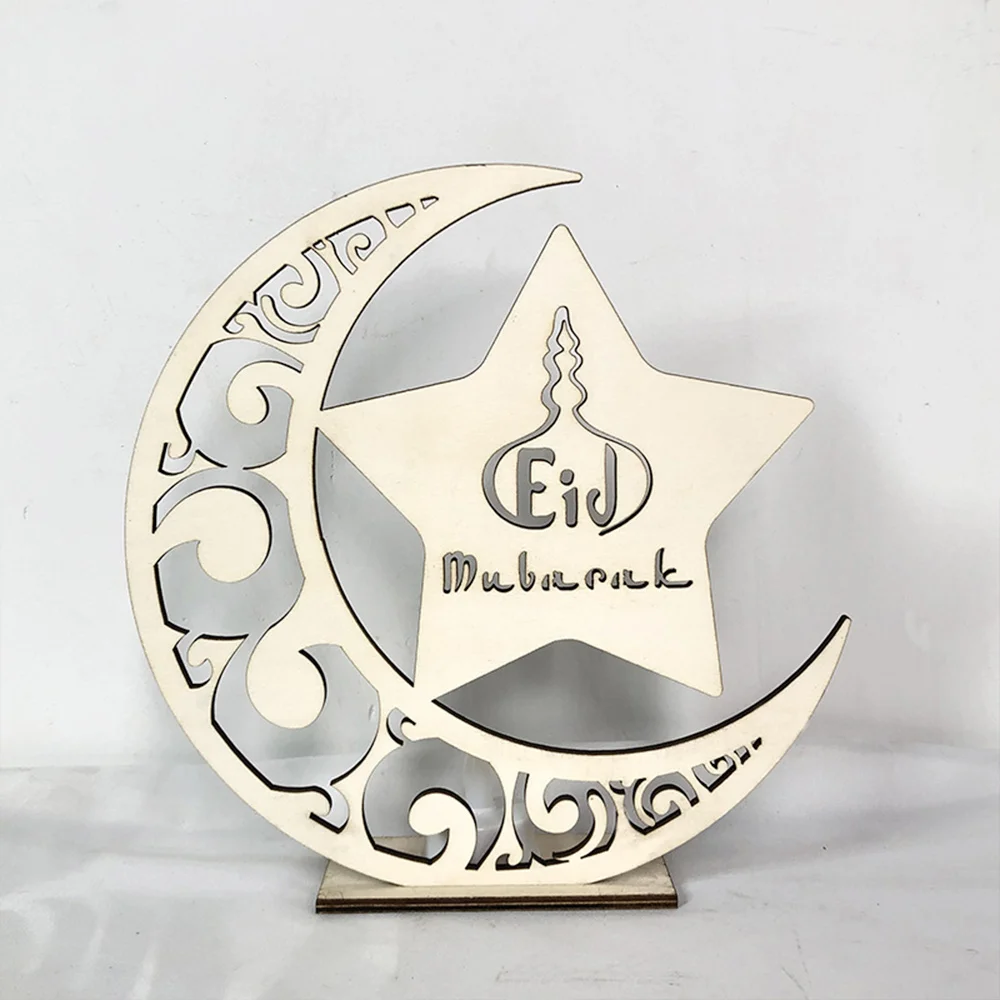 Рамадан деревянный Eid лампа СВЕТОДИОДНЫЙ Tealight фестиваль Набор для изготовления