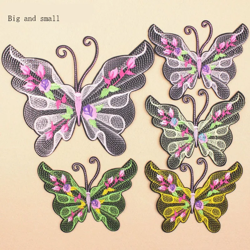 

50pcs Lovely Butterfly Patch for Kids Clothes Flowers DIY Accessory A-level Washable Heat Transfer Ironing Stickers Appliques