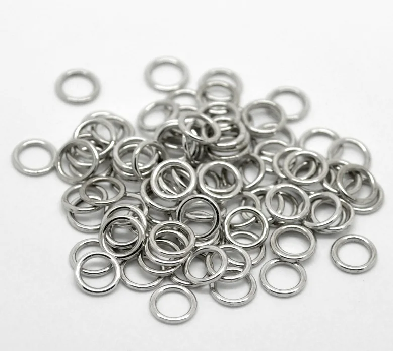 CCB пластиковые кольца с закрытым прыжком и сплит для ювелирных изделий Сделай Сам