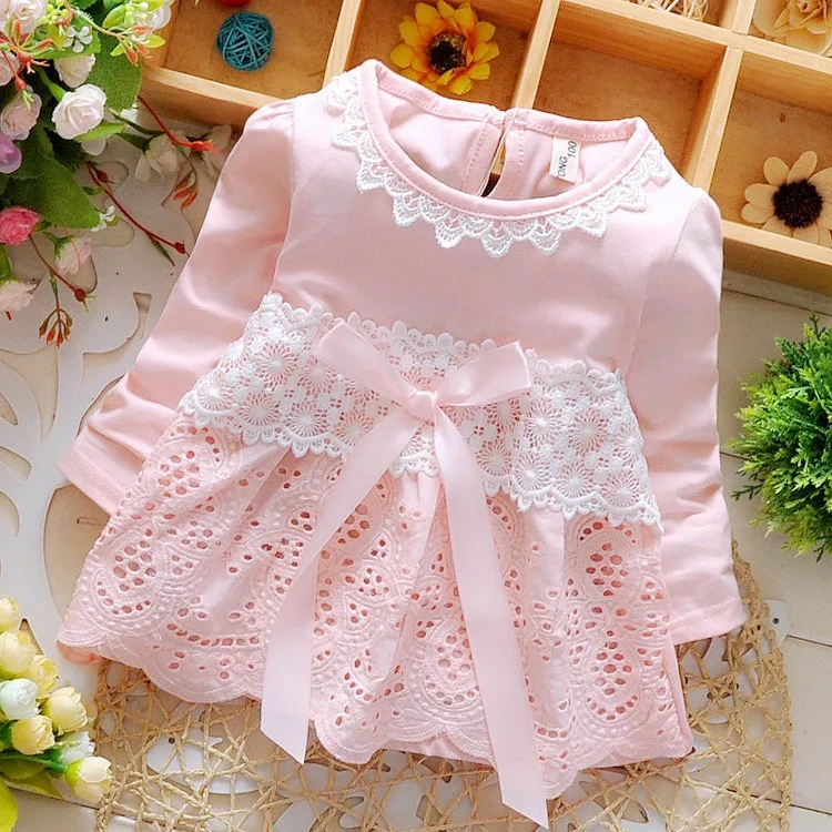 

New Summer Fashion s Lace Children Baby Girls Short-sleeved Dress Dresses