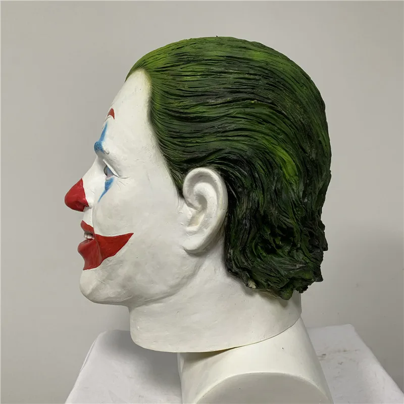 Joker маска фильм Темная ночь Косплэй ужас Клоун Маска Хэллоуин латекс Маскарадный