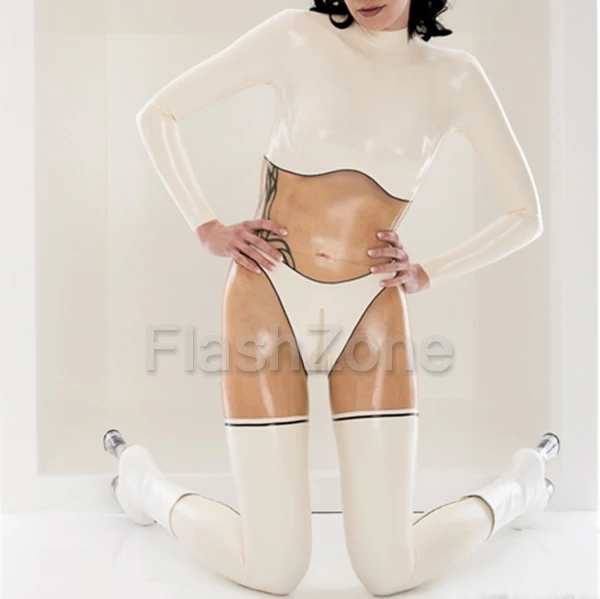 Бесплатная доставка ~ женский белый прозрачный и черный сексуальный комбинезон