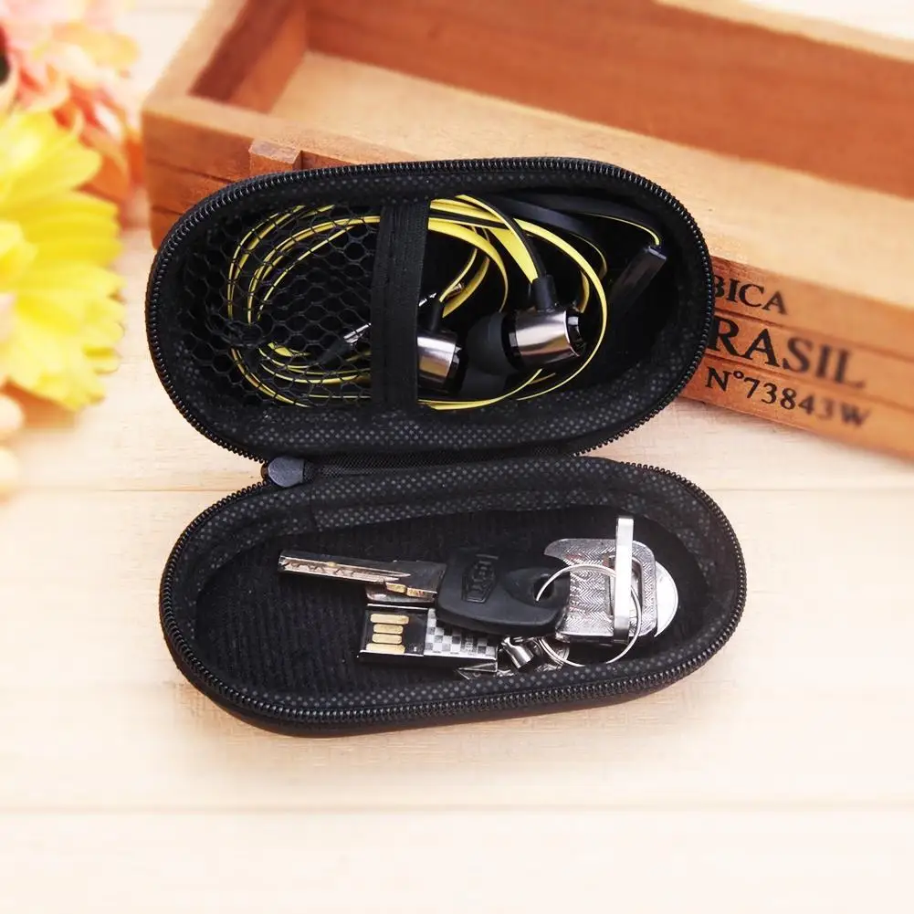 Oval Style EVA Headphone Carry Bag Hard for Power Beats PB In-Ear Earphone Pouches Storage Cases Black Box (100*60*40mm) New | Электроника