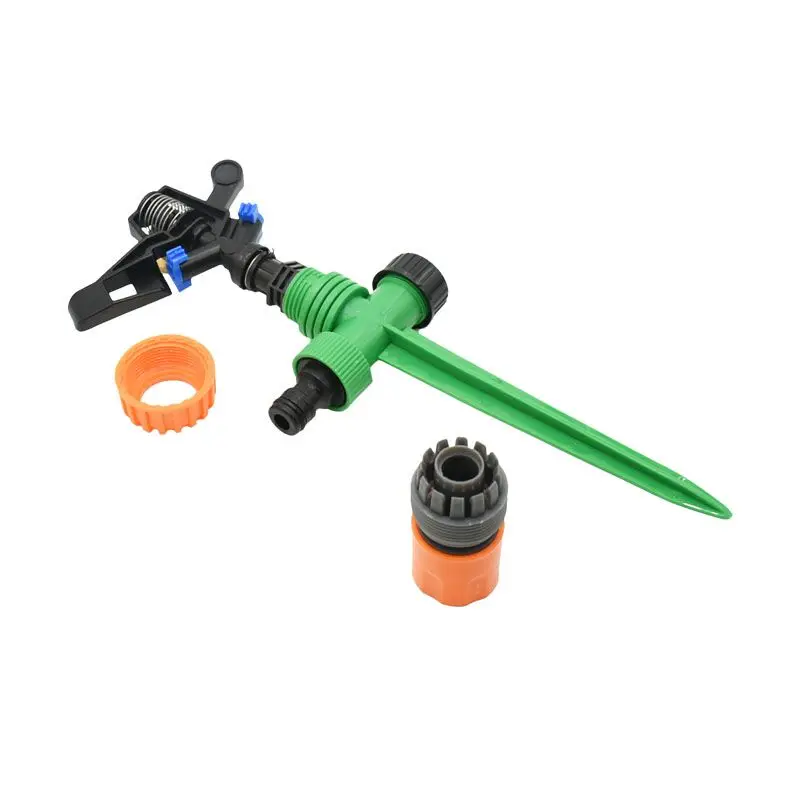 3I4 hose 1/" Вращающийся спринклер для воды для фермы спринклеры G1/2" пластиковые Спайк дождевальные насадки для полива и орошения 1 Набор - Цвет: 3I4 hose