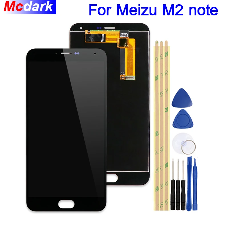 Mcdark для Meizu M2 note ЖК дисплей и кодирующий преобразователь сенсорного экрана в
