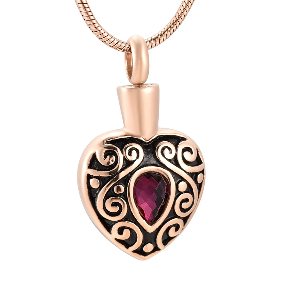 

Ювелирные изделия из розового золота, соответствующим месяцу рождения, браслет с пеплом ожерелье с урной на память, ювелирные изделия из не...