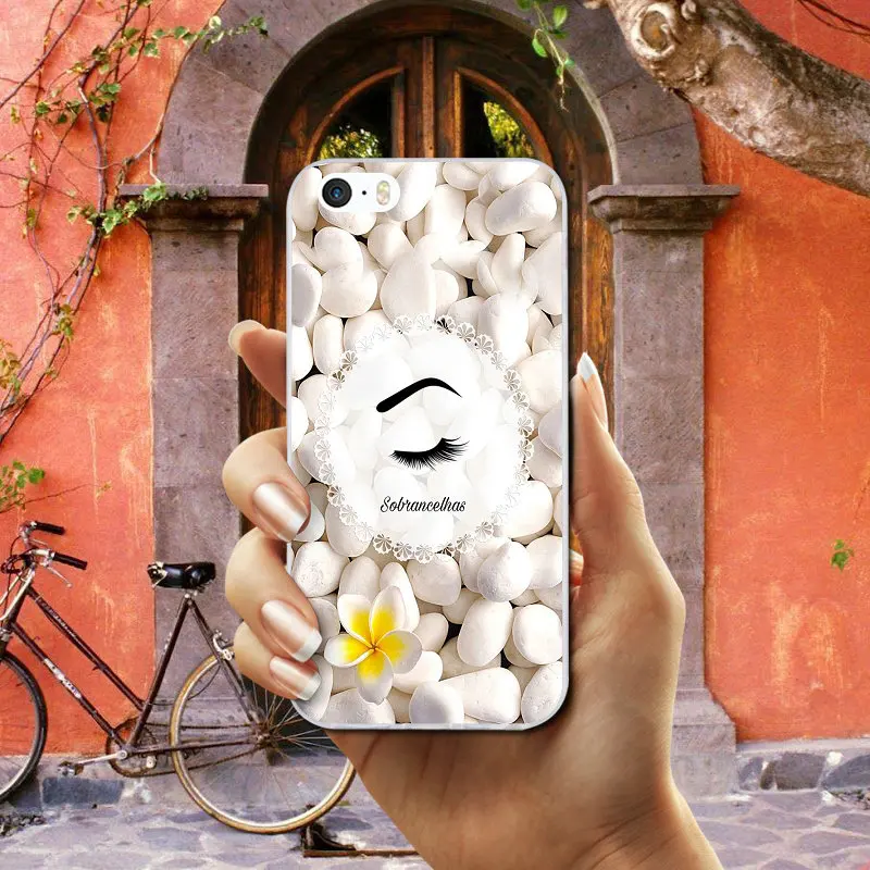 Мягкий силиконовый защитный чехол из ТПУ для iphone X XR XS Max 4 5 6 7 8 Plus с рисунком ресниц