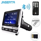 Автомобильный MP3-плеер JINSERTA, Bluetooth, FM-передатчик, ЖК-дисплей, USB зарядное устройство, поддержка флеш-накопителя, USB TF Line-in AUX