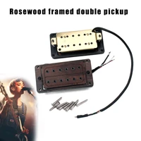 2 pcs rose wood electric guitar humbucker pickup portable with screws accessories asd88