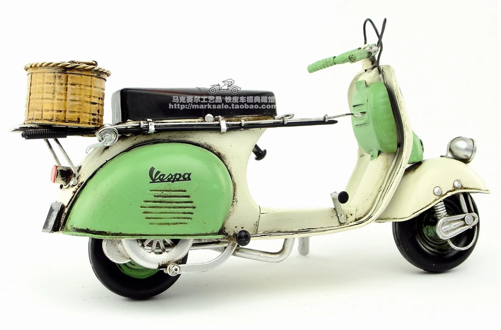 Классический Итальянский ретро мотоцикл/скутер под старину кованые