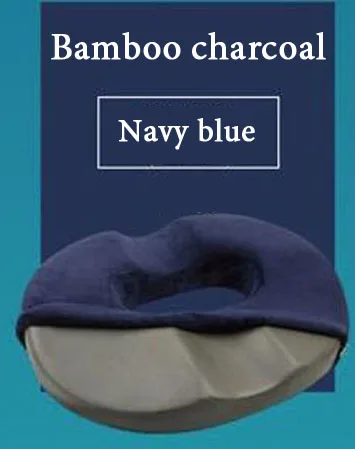 navy blue Летняя подушка для сиденья в виде пончика ортопедическая кольцевая подушка большая 16," x 13" для геморроя, седалищного нерва, боли в хвостовой кости при беременности - Цвет: navy blue