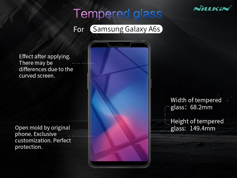 0,2 мм Защитное стекло для samsung a6s Nillkin Nano Олеофобное закаленное стекло для samsung galaxy a6s защита экрана