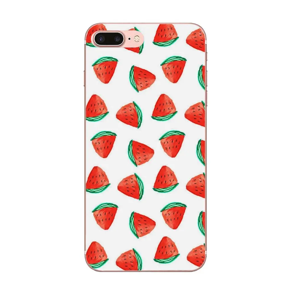 Мягкий для Xiaomi Mi3 Mi4 Mi4C Mi4i Mi5 Mi 5S 5X 6 6X A1 Max Mix 2 Note 3 4 арбузный Красный и Зеленый Летний