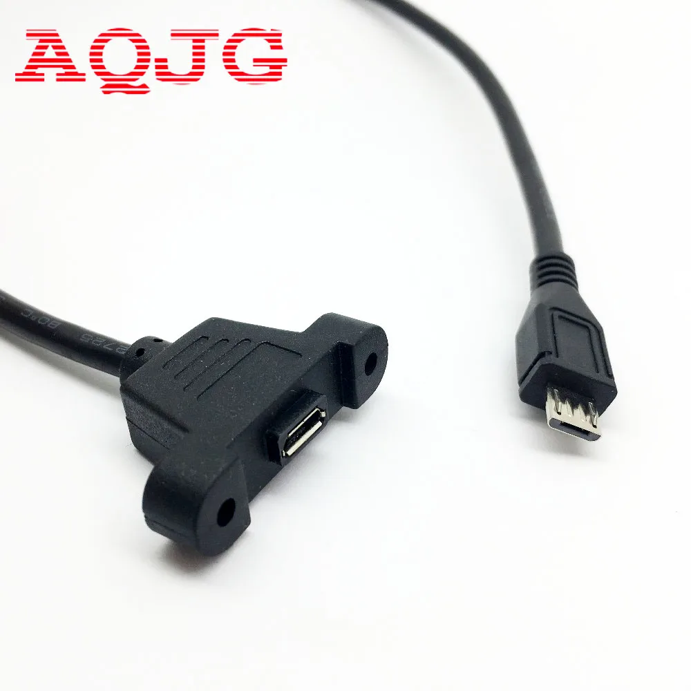 Переходник с Micro USB 2 0 папа на Мама Удлинительный кабель 30 см 50 отверстием для