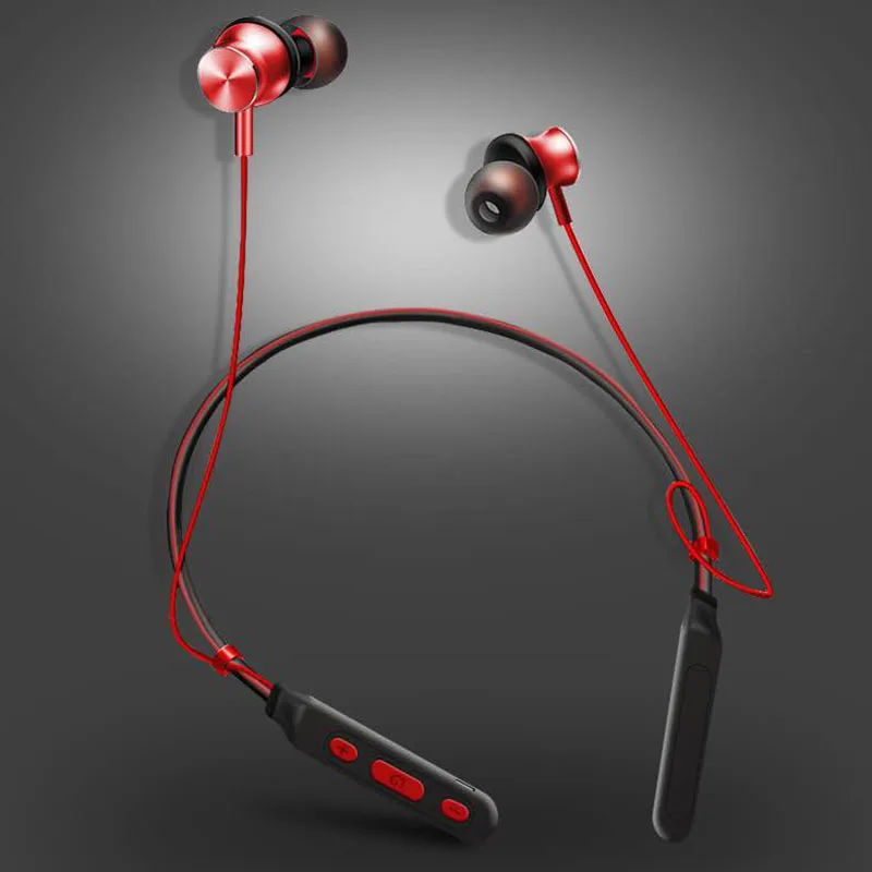 Bluetooth наушники с шейным ремешком беспроводная Спортивная стереогарнитура