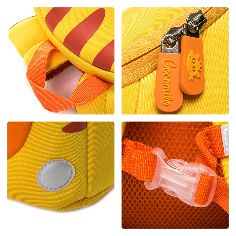 Cocomilo Little Kids School Bag Waterproof Cat Model Neoprene Children School Backpack Girls Lovely 3D Cute Cat  for 2-5 Years