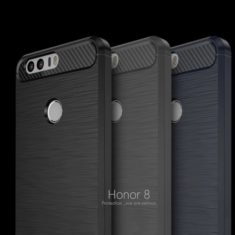 MAKAVO For Huawei Honor 8 Case Silicon Armor Soft Housing for Honor8 Pro Flexible Fundas Back Phone Cover Lite | Мобильные телефоны