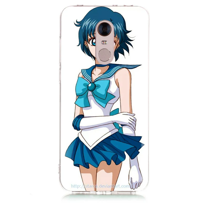 For Xiaomi Redmi 4X Note 3 Mi A1 4 Pro 4A 5 6 6pro 5A 6A TPU Colorful Sailor Moon Peacock Pattern Case D034 |