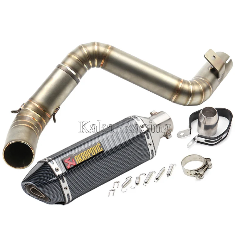 KTM Duke 125 Duke 200 Duke 390 Akrapovic глушитель системы утечки трубы скольжения с лазерной маркировкой и DB Killer 2010 до