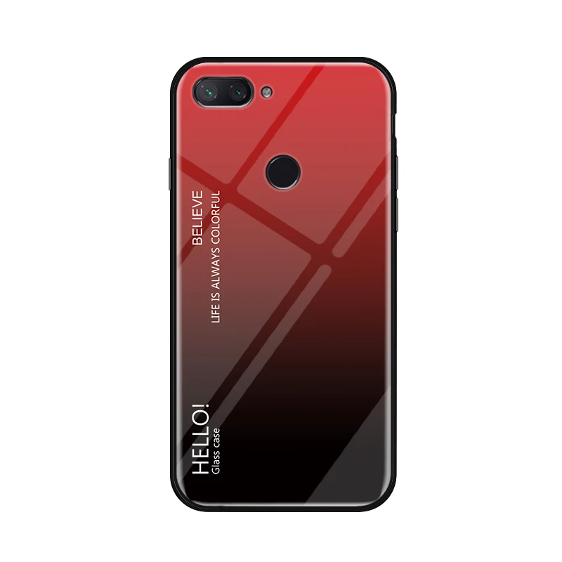 Чехол для Xiaomi mi 8 lite роскошный градиентный Мягкий силиконовый чехол бампер из