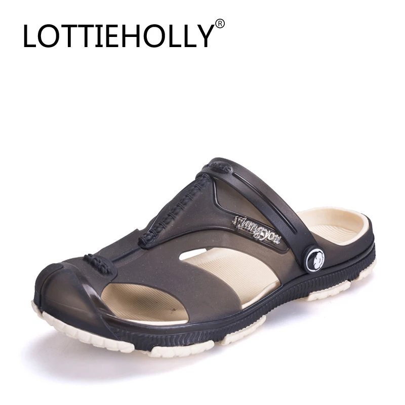 Брендовые мужские сандалии LOTTIEHOLLY летние модные тапочки уличные мягкие слипоны