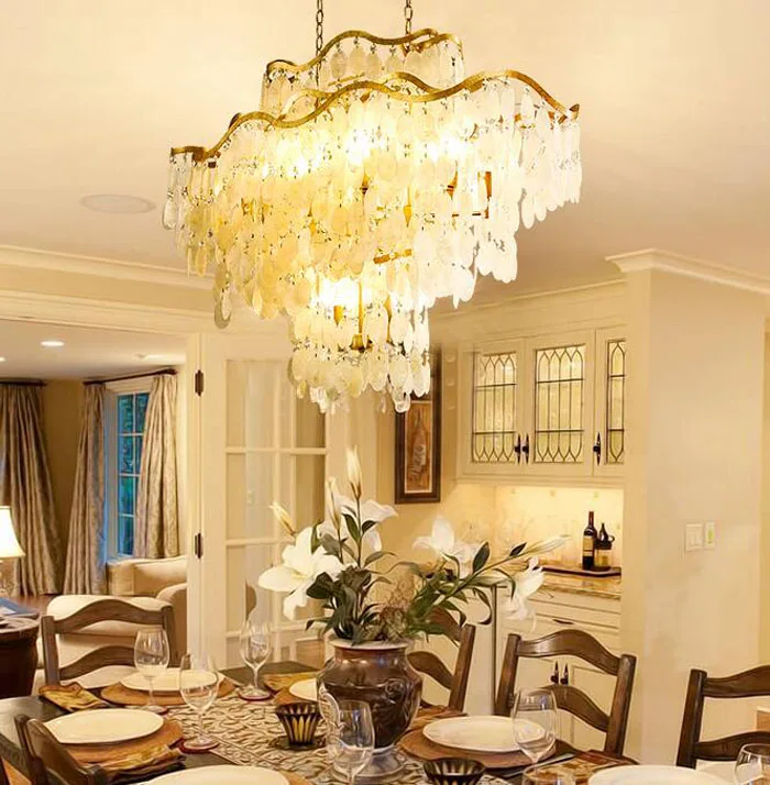 Американская Ретро Великолепная железная фотолюстра в средиземноморском стиле