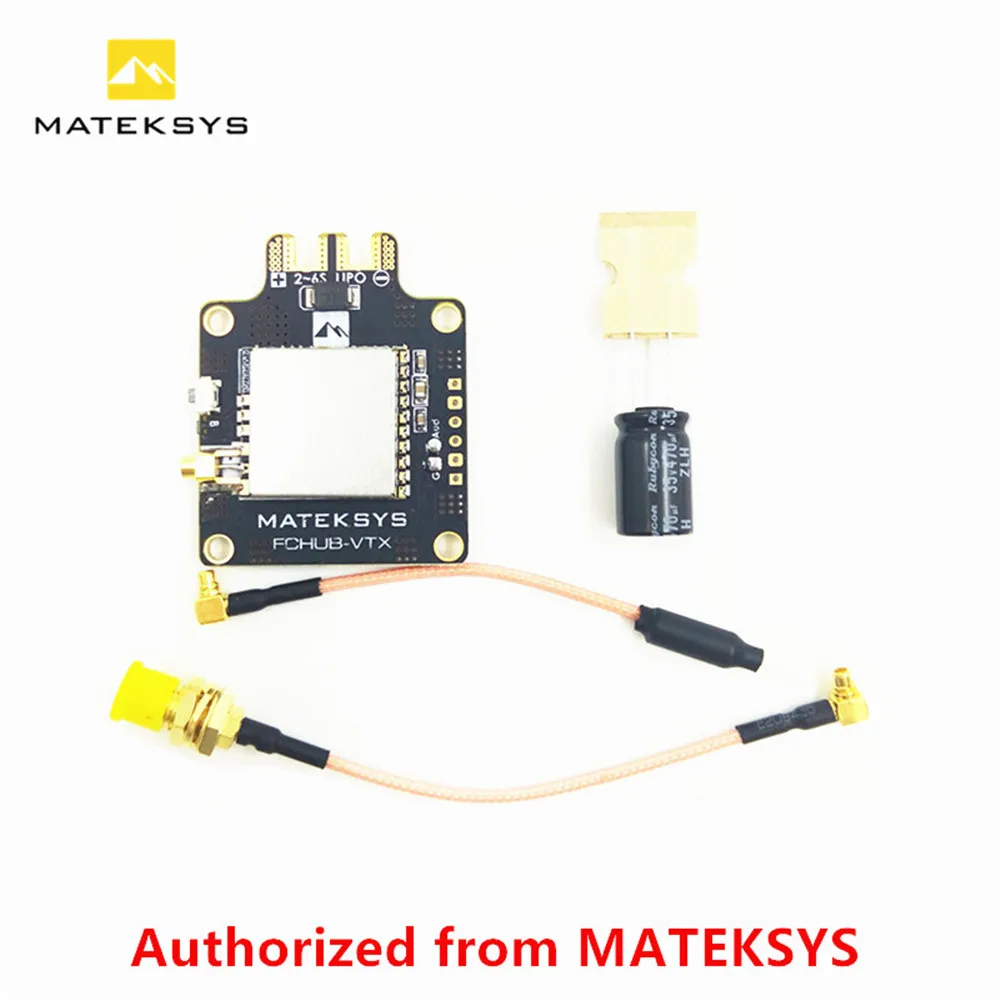 Видеопередатчик Mateksys для радиоуправляемых гонок 6 ~ 27 в PDB 5 В/1 а BEC w/5 8G 40CH 25/200/500 mW