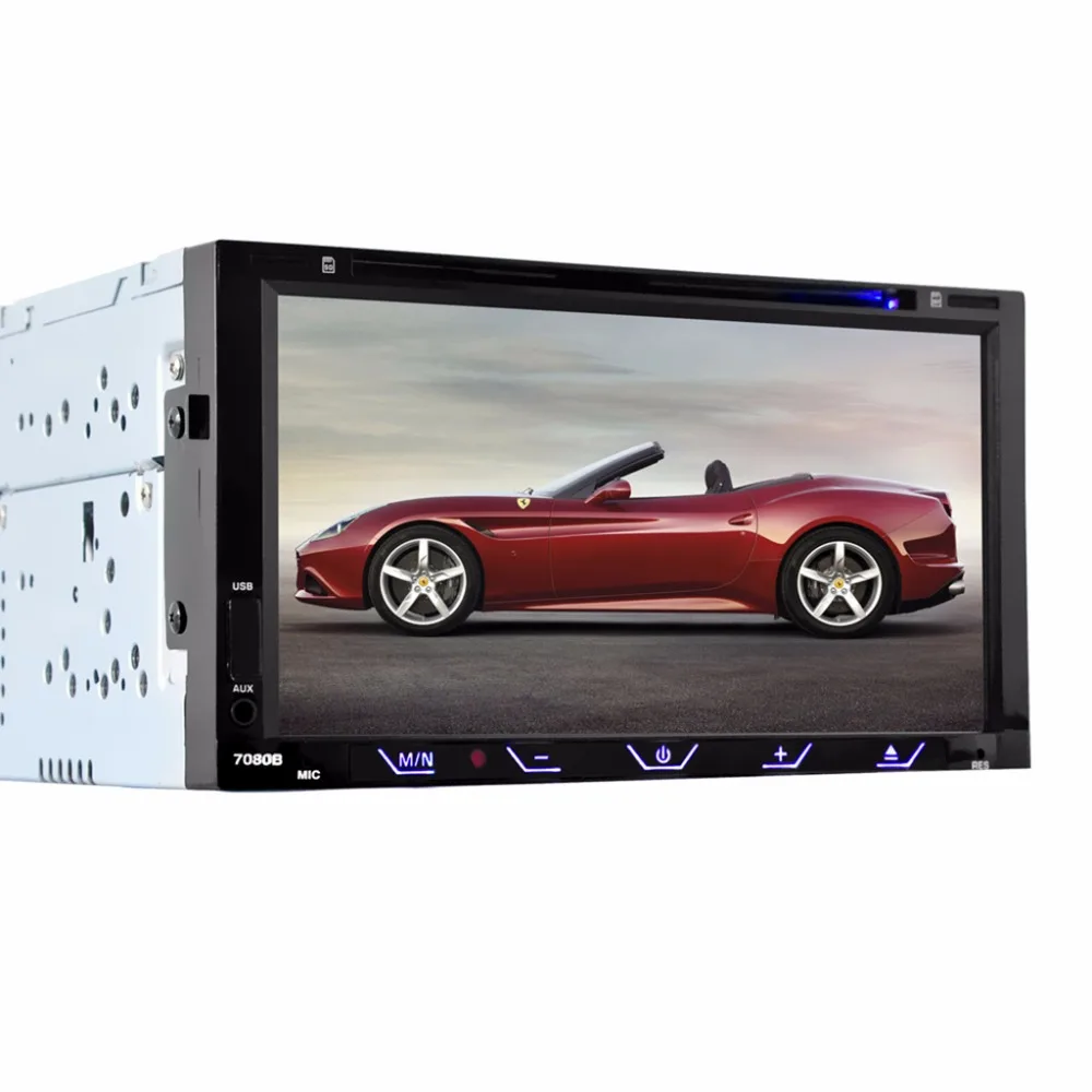 HEVXM 7080B 7 дюймовый автомобильный DVD плеер FM Радио BT обратный приоритет