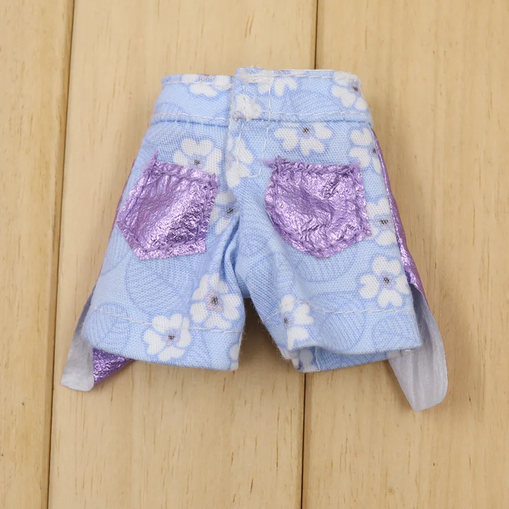 Костюм одежды для куклы Blyth фиолетовая шифоновая футболка и джинсовые штаны для 1/6 BJD ICY NEO Pullip