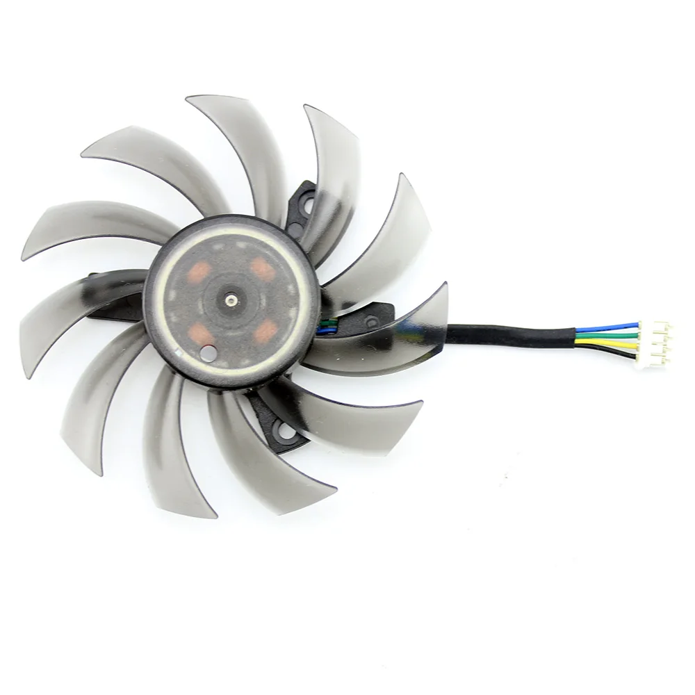 1PCS FD7010H12S 75 мм кулер вентилятор для ASUS MSI GTX 1050 TI Radeon Sapphire 6930 7850 GTX 550 750 770 Ti HD 7870 охлаждение видеокарты - Цвет лезвия: 1PCS