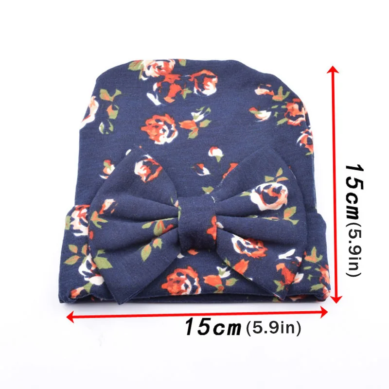 Summer Spring Bowknot Bohemia Style Floral Fashionable Baby Hat Newborn Photography Props Beach Caps Children's Headdress | Детская