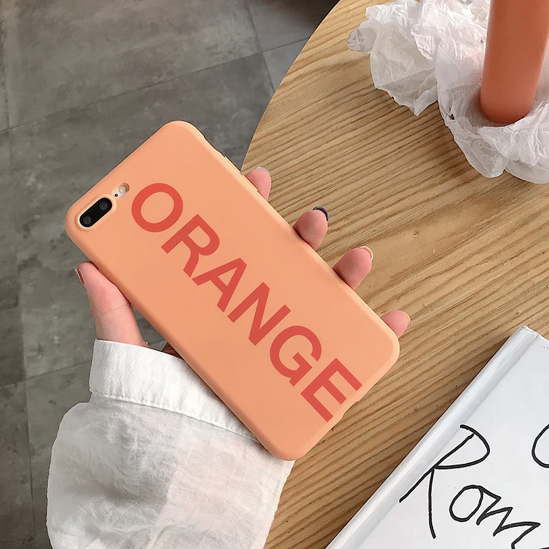CALASTEN мультфильм матовая с надписью чехол для iPhone 6 7 8 плюс Силиконовые ТПУ чехлы XR