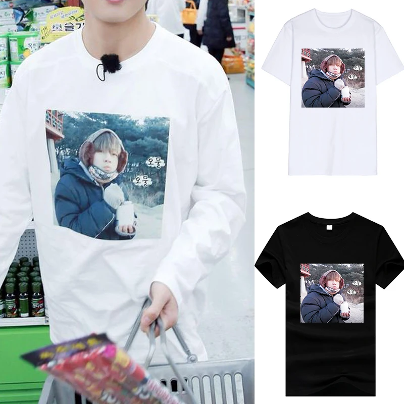 Kpop Idol футболка BTS хлопковая рубашка Лето Bangtan мальчики Grubby taehyung Женская